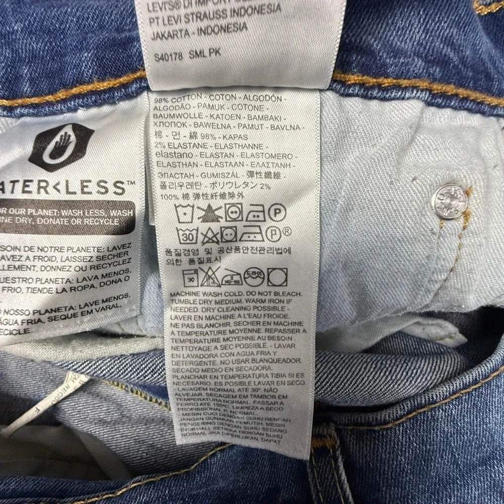 Levis 502 Regular Taper Jeans Mens 38x30 Tanager Wash Blue Stretch 29507-0003
